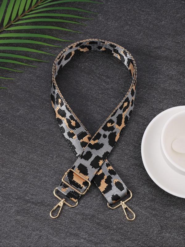 Fashion Leopard Pattern Shoulder Strap, Adjustable Multi-functional Bag Strap, Bag Accessories for Women & Men