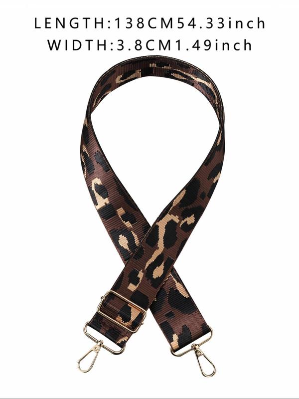 Fashion Leopard Pattern Shoulder Strap, Adjustable Multi-functional Bag Strap, Bag Accessories for Women & Men