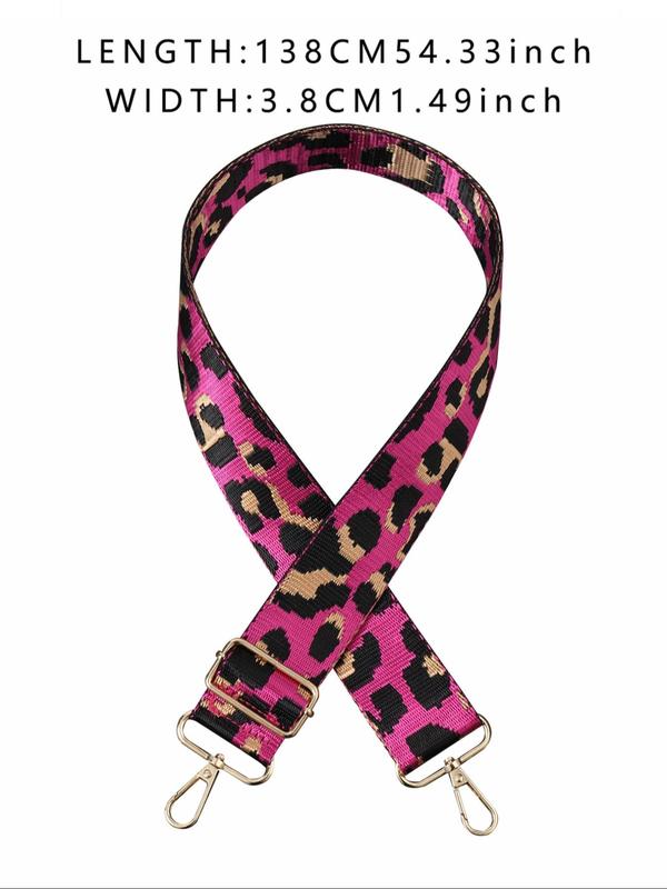 Fashion Leopard Pattern Shoulder Strap, Adjustable Multi-functional Bag Strap, Bag Accessories for Women & Men