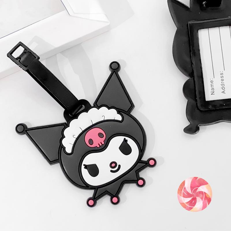 Japanese Characters Luggage Tags, ID Tags, Cinna and Friends Cute Travel Tags, Silicone Vacation Travel Accessories,Backbag Tags, Pochacc, Cinna, Kuro, Maru