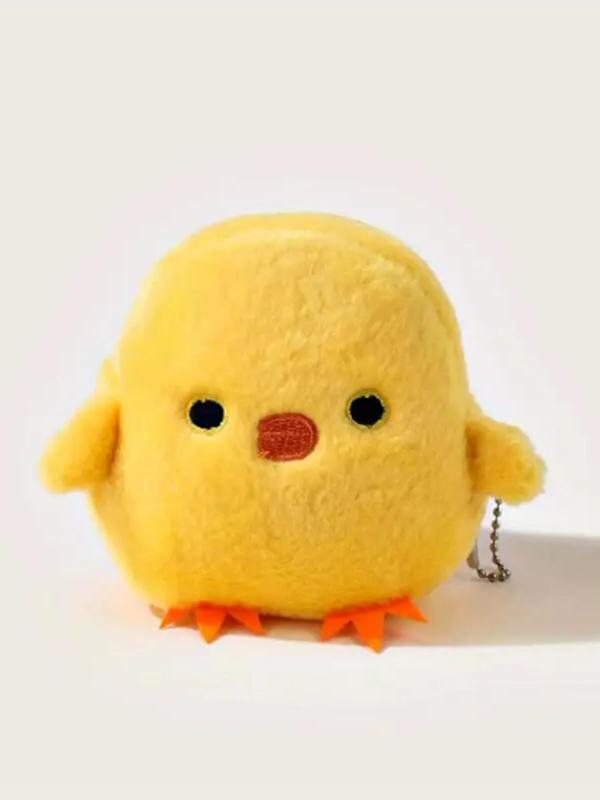 Cute Chicken Design Bag Charm, 2024 New Style Plush Coin Purse, Bag Decoration for Women & Girls, Fashion Bag Accessories for Daily Bag Decor