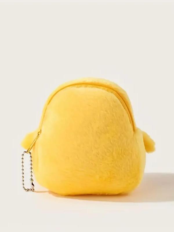 Cute Chicken Design Bag Charm, 2024 New Style Plush Coin Purse, Bag Decoration for Women & Girls, Fashion Bag Accessories for Daily Bag Decor