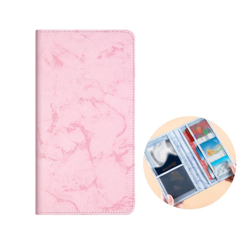 Marble Pattern Car Registration Document Holder, Multi-functional Car Document Holder, Universal Car Interior Accessories for Men & Women