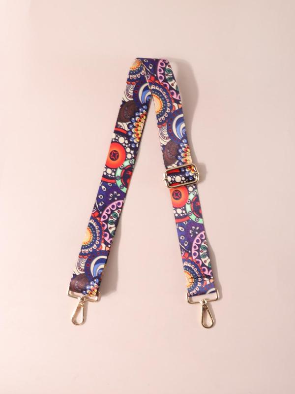 Floral Graphic Print Adjustable Bag Strap, Casual Shoulder Strap for Women's Handbag, All-match Bag Accessories