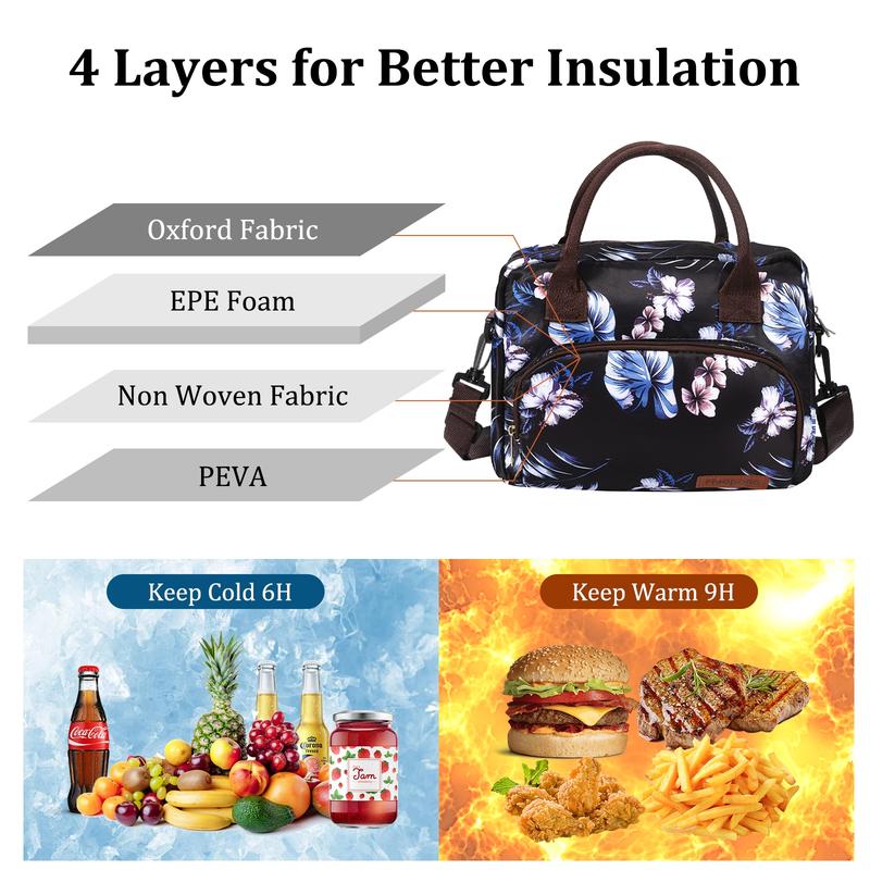 Mum's memory Lunch Bag Tote Bag Lunch Organizer Lunch Holder Insulated Lunch Cooler Bag for Women Men lunch bag lunch  bags