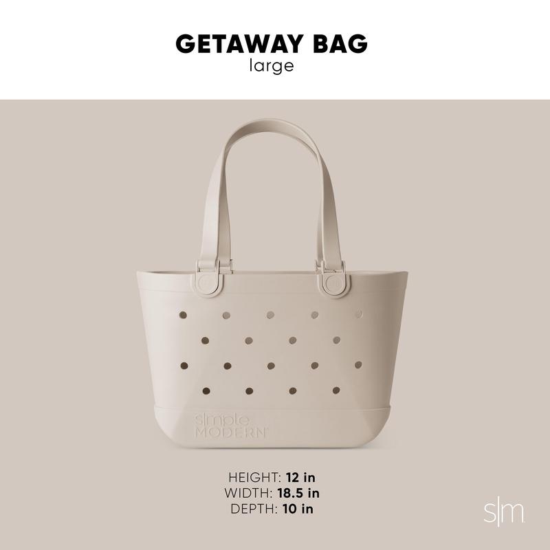 Simple Modern Getaway Beach Bag - Rubber Picnic Tote