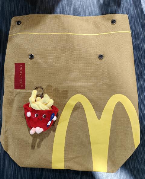 Classic Interesting Retro Paper Bag Cute Backpack Hamburger Keychain Personalized Shoulder Messenger Bag Casual Canvas Backpack Laptop Bag