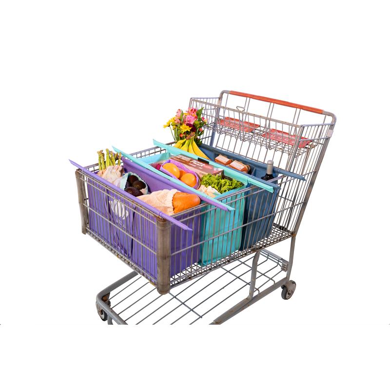 Lotus Trolley Bag - WIDE Club Cart for Grocery Shopping Reusable Large