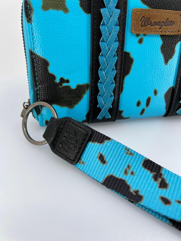 Wrangler Cow Print Wristlet Wallet