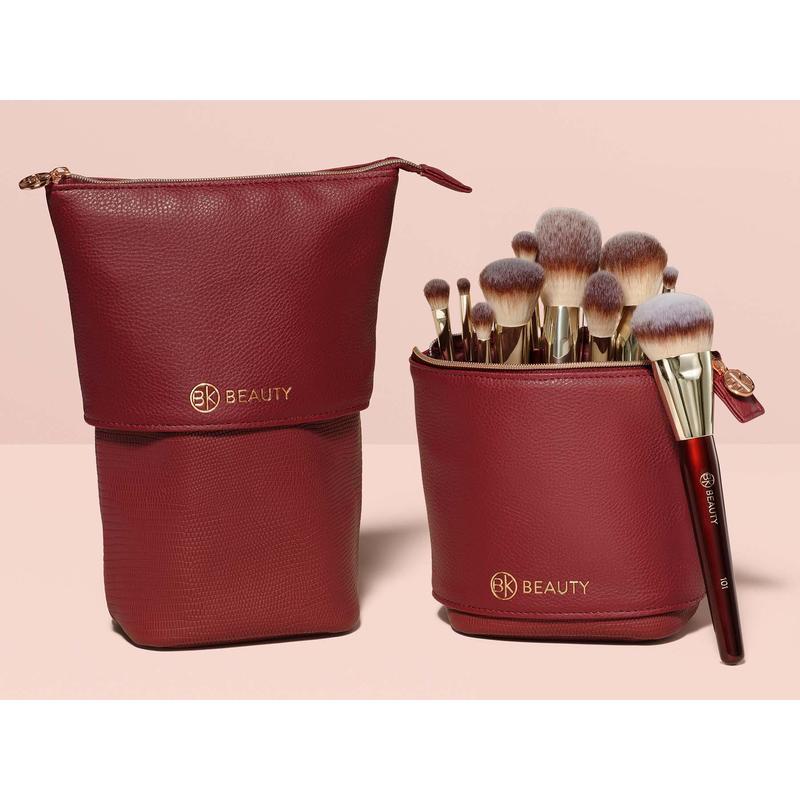 BK Beauty Standup Brush Holder & Travel Makeup Bag