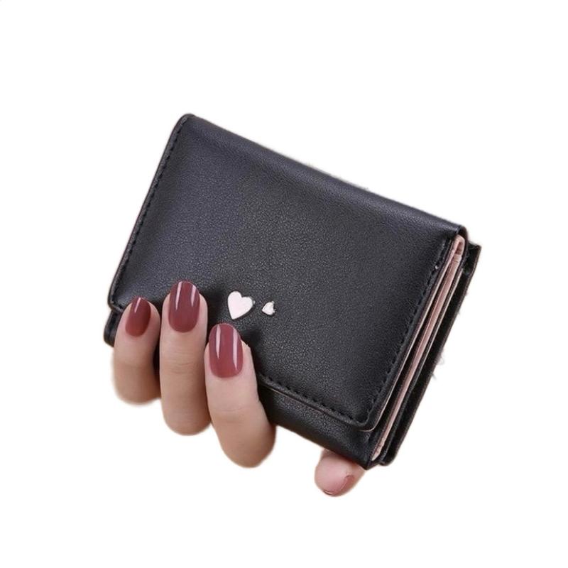 Snap Closure Trifold Wallet for Women Kiss-lock Clutch Credit Cards Holder Coin Purse