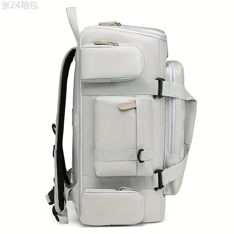 Men's Large Capacity Waterproof Backpack, Trolley Sleeve, Multi-functional Travel