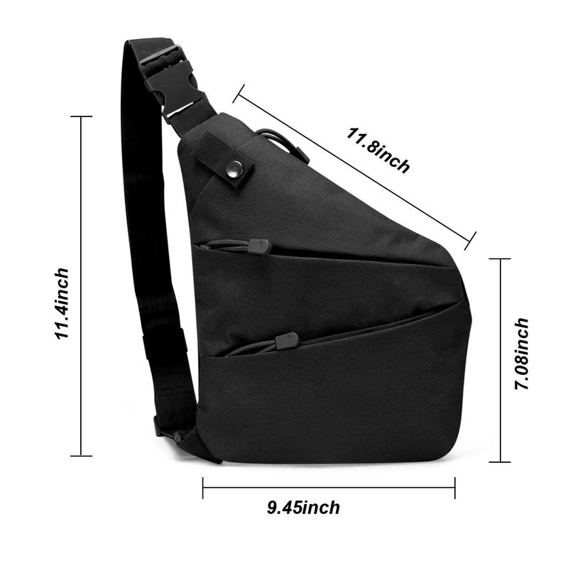 Anti Theft Crossbody Bag, Sling Chest Bags for Women Men, Shoulder Bag Anti-theft Design for Travel, Sport, Work