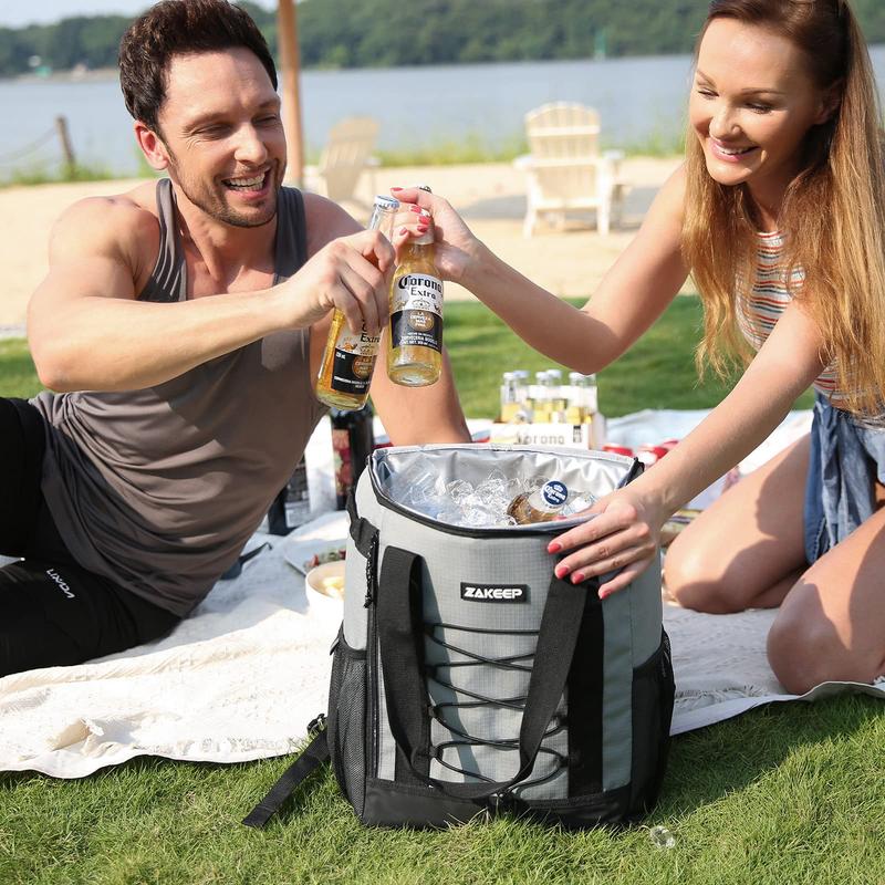 Cooler Backpack, 36 Cans Multifunctional Leakproof Cooler Backpack with Padded Top Handle, Mesh Pocket for Camping BBQ