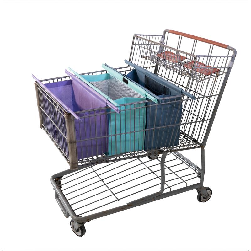 Lotus Trolley Bag - WIDE Club Cart for Grocery Shopping Reusable Large