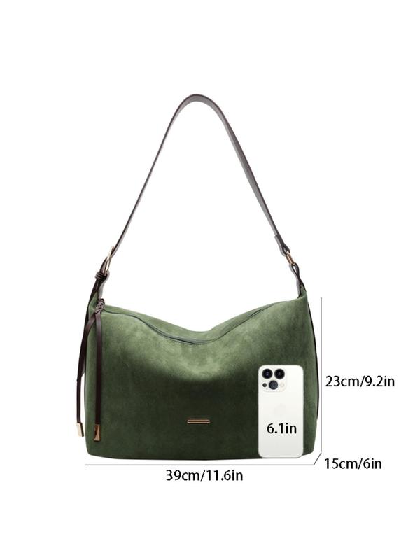 Women's Fashionable Draped Design Tote Bag, Casual Versatile Shoulder Bag for Daily Used, Trendy High-quality Daily Commuting Bag