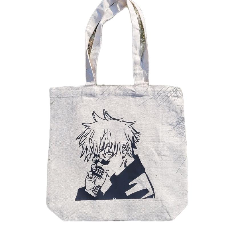 Gojo jjk Anime Manga Reusable Tote - Medium Size