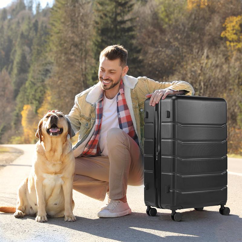 [Black Friday] RIMIKING ABS Hard-shell Suitcase,360° Spinner Wheels,Durable ABS Material,TSA-Approved Lock,Multiple Size Options,Large Capacity,Lightweight Design,Versatility,Durability,HC-XLX