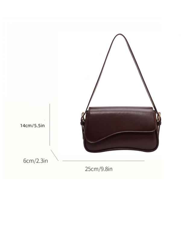 Women's Elegant Minimalist Shoulder Bag, Trendy Vintage Flap Underarm Bag, Crossbody Purses 2024, Chic All-match Shoulder Bag for Daily & Work Use, Gifts for Girlfriend