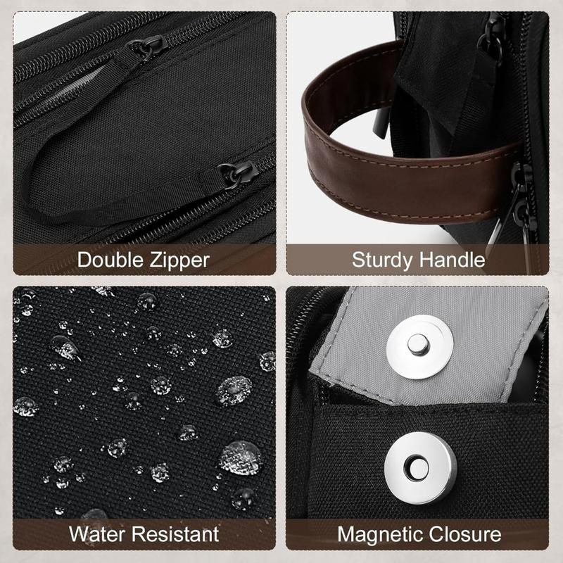 Toiletry Bag for Men,  Hanging Travel Toiletry Bag, Extra Organizer Bag Waterproof Travel Bag for Toiletries with PU Handle for Travel Business Trips Swim Camping