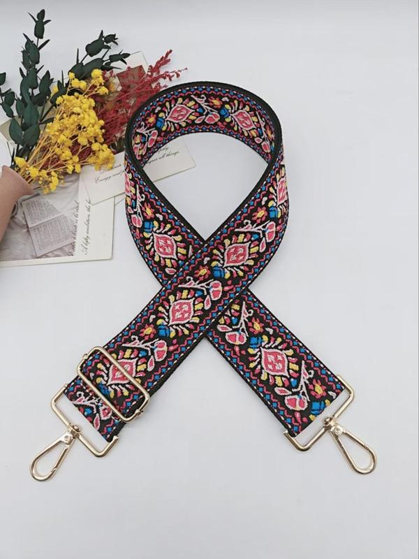 Ethnic Pattern Bag Strap, Adjustable Bag Strap, Fashionable Bag Accessories for Women's Bag, Trendy All-match & Exquisite Bag Strap for Birthday Gift