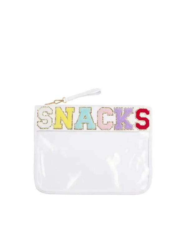 Lgbt Cute Letter Pattern Patched Design Clear Clutch,  Makeup Bags,  Fashionable Zipper Clutch for Women & Girls, Casual Trendy Versatile Commuting Bag, Girl Shopping Bag, Purses for Women