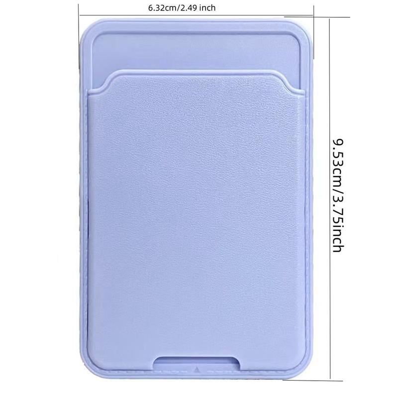 Solid Color Self Adhesive Card Holder, PC Hard Phone Back Card Holder, Mobile Phone Accessories for Women & Men, Phone Accessories for Daily Use