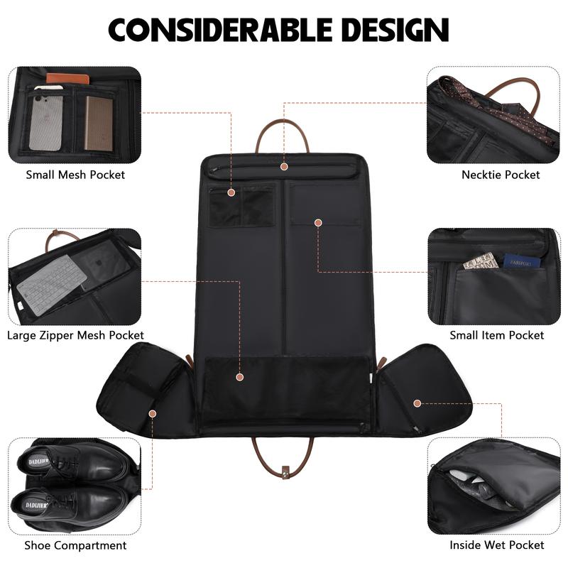 [BlackFriday] Myhozee Autumn Unisex Minimalist 2024 Trendy Garment Bag for Travel Use Hanging Clothes Travel Carry On Suitcase Duffle Bag 3 in 1 Convertible Suit Backpack Suitcase Foldable Weekender Business Flight Bag with Shoes Pouch Gym Bag