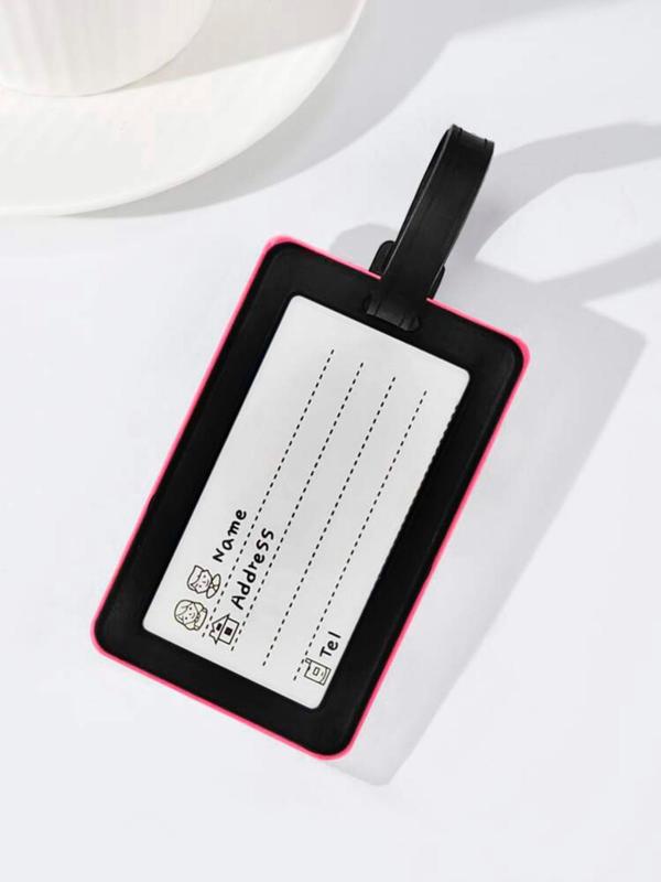 Unisex Cute Letters Pattern Luggage Tag, Creative Funny Luggage Tag for Women & Men, Trendy All-match & Exquisite Luggage Accessories for Birthday Gift