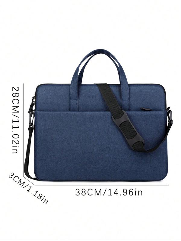 Business Laptop Bag,  Simple Plain Double Handle Laptop Bag, Large Capacity Laptop Bag for Men & Women, Casual Trendy Versatile High-quality Daily Commuting Bag