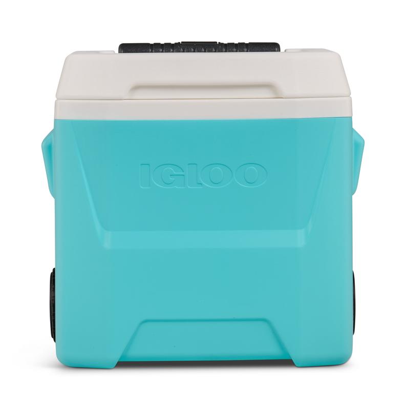 Igloo 16 QT Laguna Hard Sided Ice Chest Roller Cooler, Aqua Blue