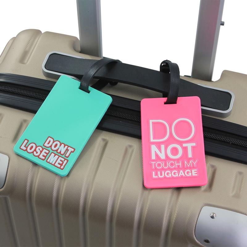 6-Pack Funny Luggage Tag Set, Personalized Travel Bag Tags Suitcase Identify Labels with Name ID Card Quickly to Spot Baggage