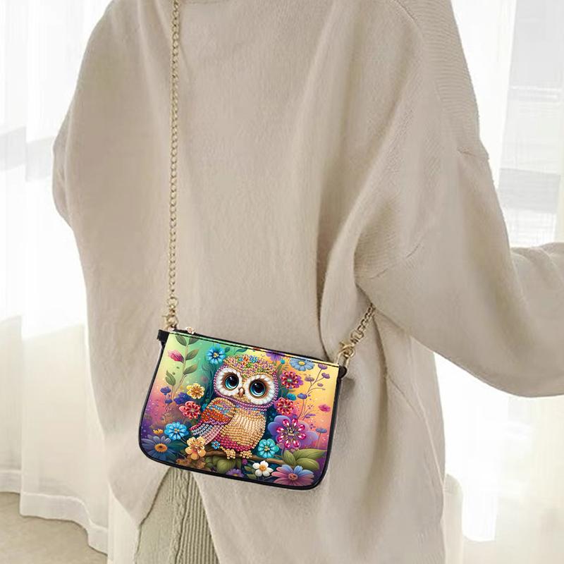 DIY Special Shape Love Puppy   Owl   Sunflower   Butterefly 5D DIY Diamond Painting Clutch Bag for Women Girls