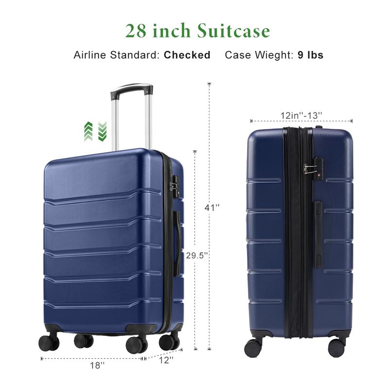 [Black Friday] RIMIKING ABS Hard-shell Suitcase,360° Spinner Wheels,Durable ABS Material,TSA-Approved Lock,Multiple Size Options,Large Capacity,Lightweight Design,Versatility,Durability,HC-XLX