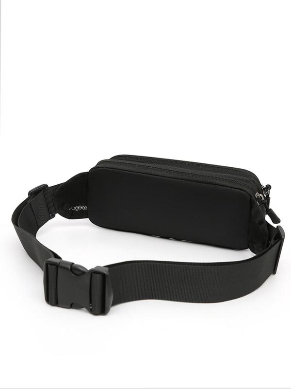 Women's  Minimalist Solid Color Lightweight Fanny Pack, Casual Sporty Fanny Pack, Fashionable Waterproof Zipper Bum Bag for Running, Gym, Workout, Casual Sporty Phone Bag