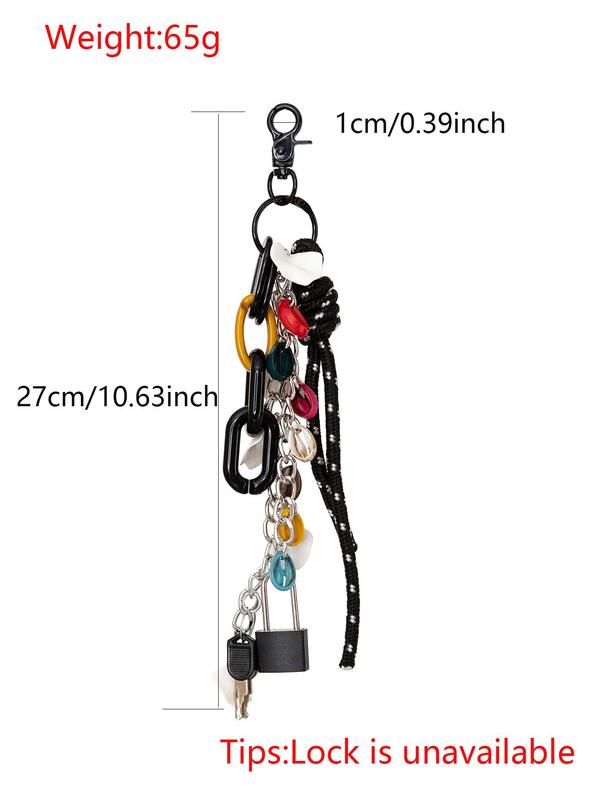 Creative Lock & Key Design Bag Charm, Fashionable Bag Decoration for Women & Girls, Trendy All-match & Exquisite Bag Charm for Birthday Gift