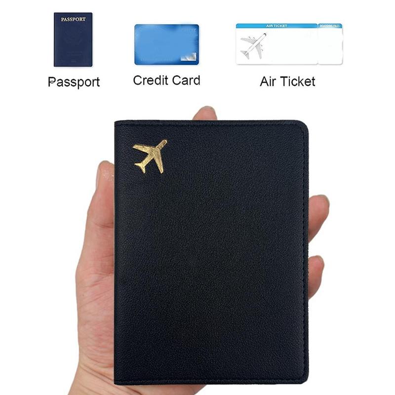 Letter Pattern Passport Holder, 1 Count Creative Design Travel Wallet, Compact Lightweight Case, Durable Travel Accessory for Air Ticket Vaccine Card