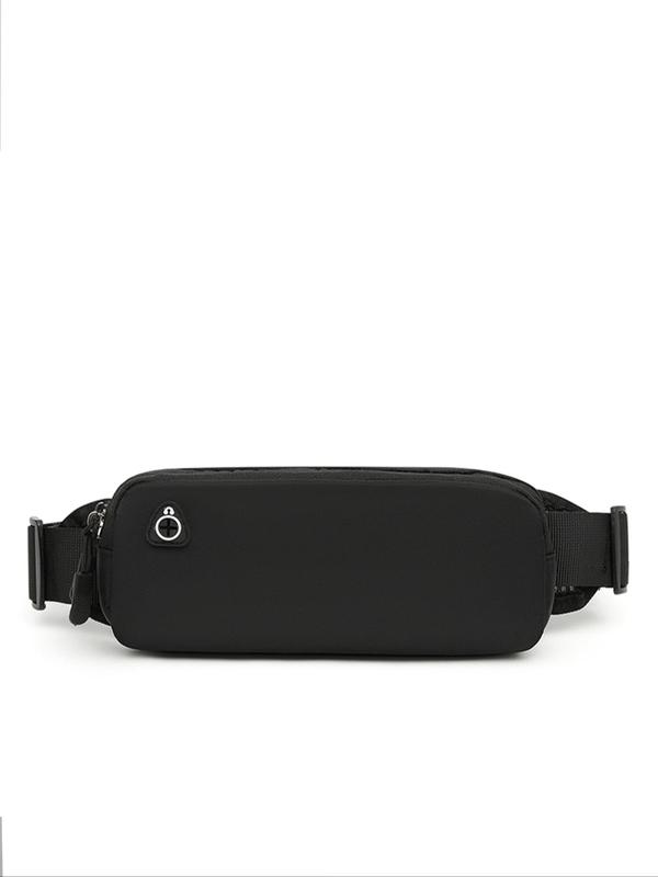 Women's  Minimalist Solid Color Lightweight Fanny Pack, Casual Sporty Fanny Pack, Fashionable Waterproof Zipper Bum Bag for Running, Gym, Workout, Casual Sporty Phone Bag