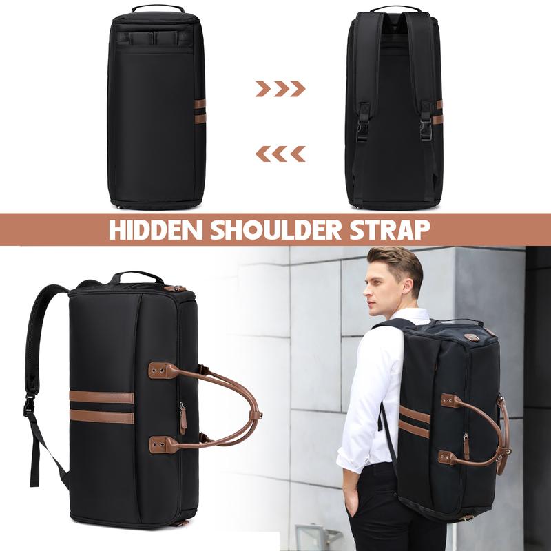 [BlackFriday] Myhozee Autumn Unisex Minimalist 2024 Trendy Garment Bag for Travel Use Hanging Clothes Travel Carry On Suitcase Duffle Bag 3 in 1 Convertible Suit Backpack Suitcase Foldable Weekender Business Flight Bag with Shoes Pouch Gym Bag