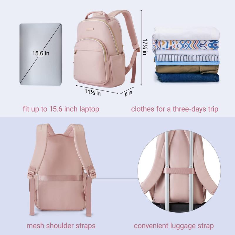 LIGHT FLIGHT Laptop Backpack, Travel Backpack for Women,Stylish Laptop Bag 15.6 Inch,Work Computer Bag with Charger Slot, bag for Work College Business Trip,