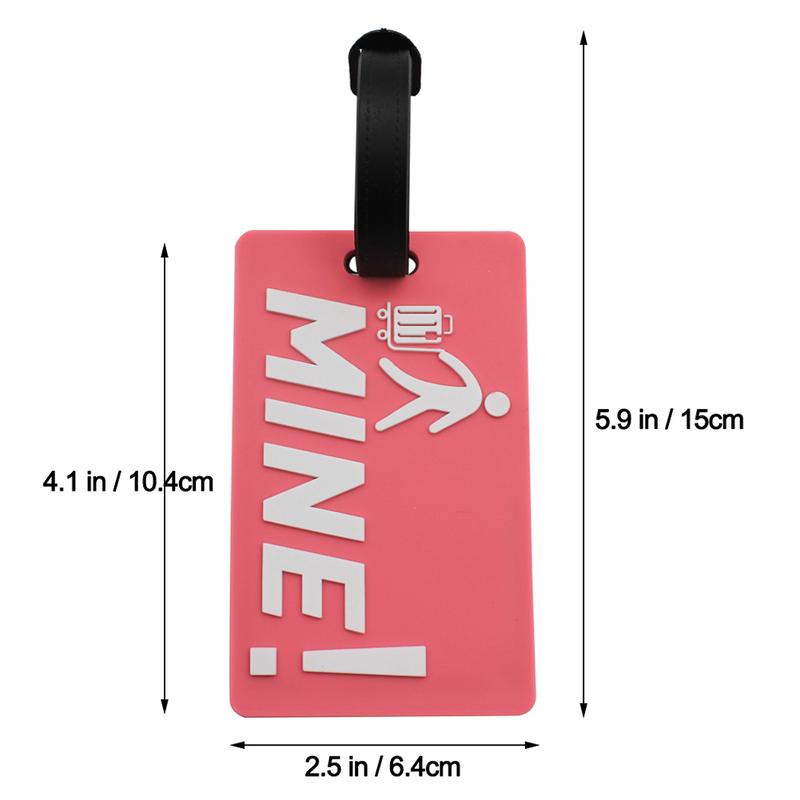 6-Pack Funny Luggage Tag Set, Personalized Travel Bag Tags Suitcase Identify Labels with Name ID Card Quickly to Spot Baggage