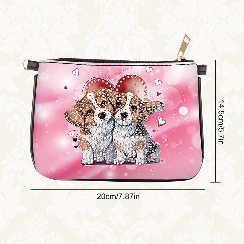 DIY Special Shape Love Puppy   Owl   Sunflower   Butterefly 5D DIY Diamond Painting Clutch Bag for Women Girls