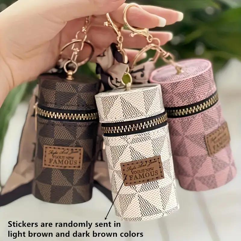 Vintage Style Mini Storage Bag, 1 2 3 Counts Multi-functional Coin Purse with Random Scarves, Portable Storage Bag for Earphone, Key, Lipstick, Home Organizer