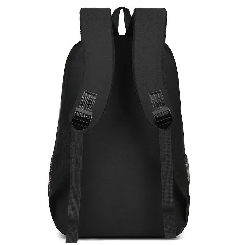 Fast shipping，Men's Casual Nylon Backpack - Adult men over 15 years old - Black, Casual, Lightweight, Nylon, Tassel - Suitable for Daily Commute, Travel, School