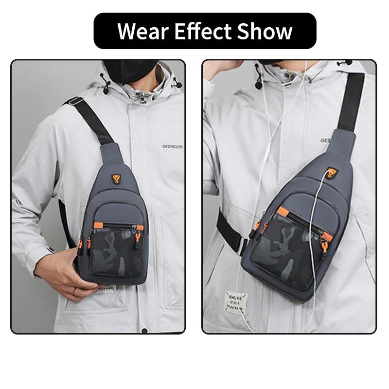 Crossbody New Sling Shoulder Bag for Men Women, Chest Bag Daypack Crossbody for Travel Sport Running Hiking