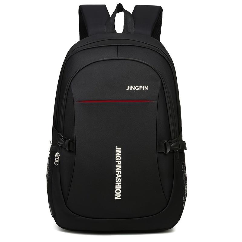 Fast shipping，Men's Casual Nylon Backpack - Adult men over 15 years old - Black, Casual, Lightweight, Nylon, Tassel - Suitable for Daily Commute, Travel, School