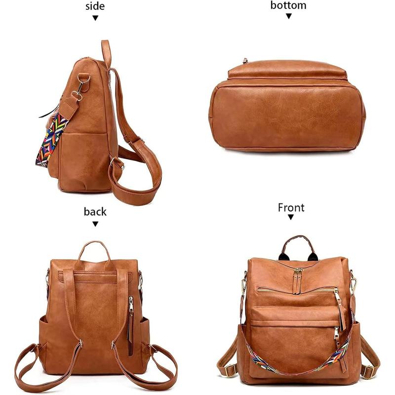 Women's Fashion Backpack Purse Leather Design Convertible Shoulder Bag Travel bag Satchel Handbags