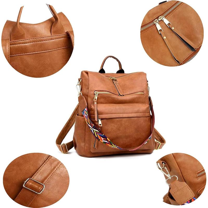 Women's Fashion Backpack Purse Leather Design Convertible Shoulder Bag Travel bag Satchel Handbags