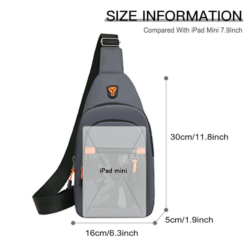 Crossbody New Sling Shoulder Bag for Men Women, Chest Bag Daypack Crossbody for Travel Sport Running Hiking