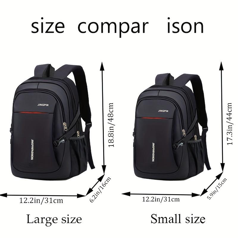 Fast shipping，Men's Casual Nylon Backpack - Adult men over 15 years old - Black, Casual, Lightweight, Nylon, Tassel - Suitable for Daily Commute, Travel, School